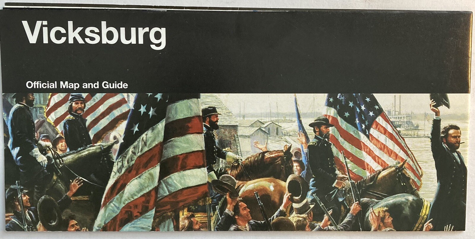 Vicksburg Official Map And Guide Vicksburg National Military Park Fold Brochure