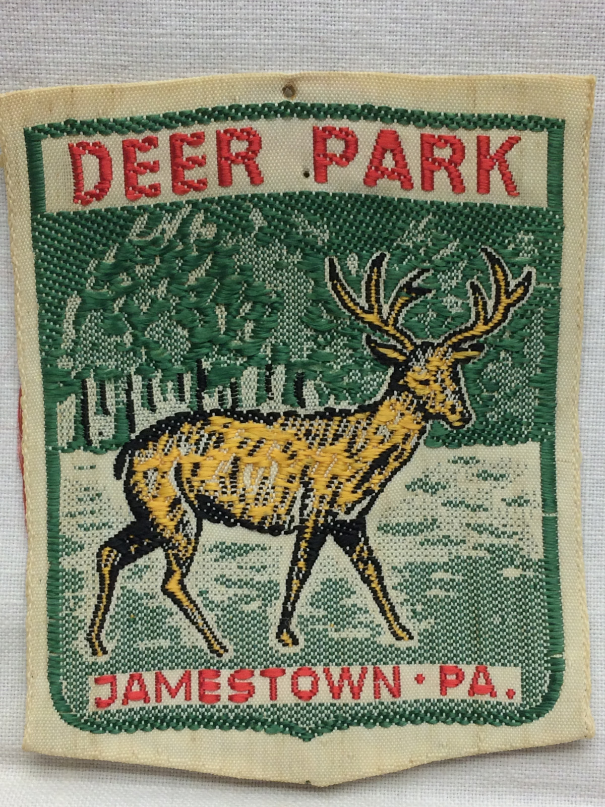 Vintage Deer Park Patch Jamestown PA 2″ X 2 1/2″