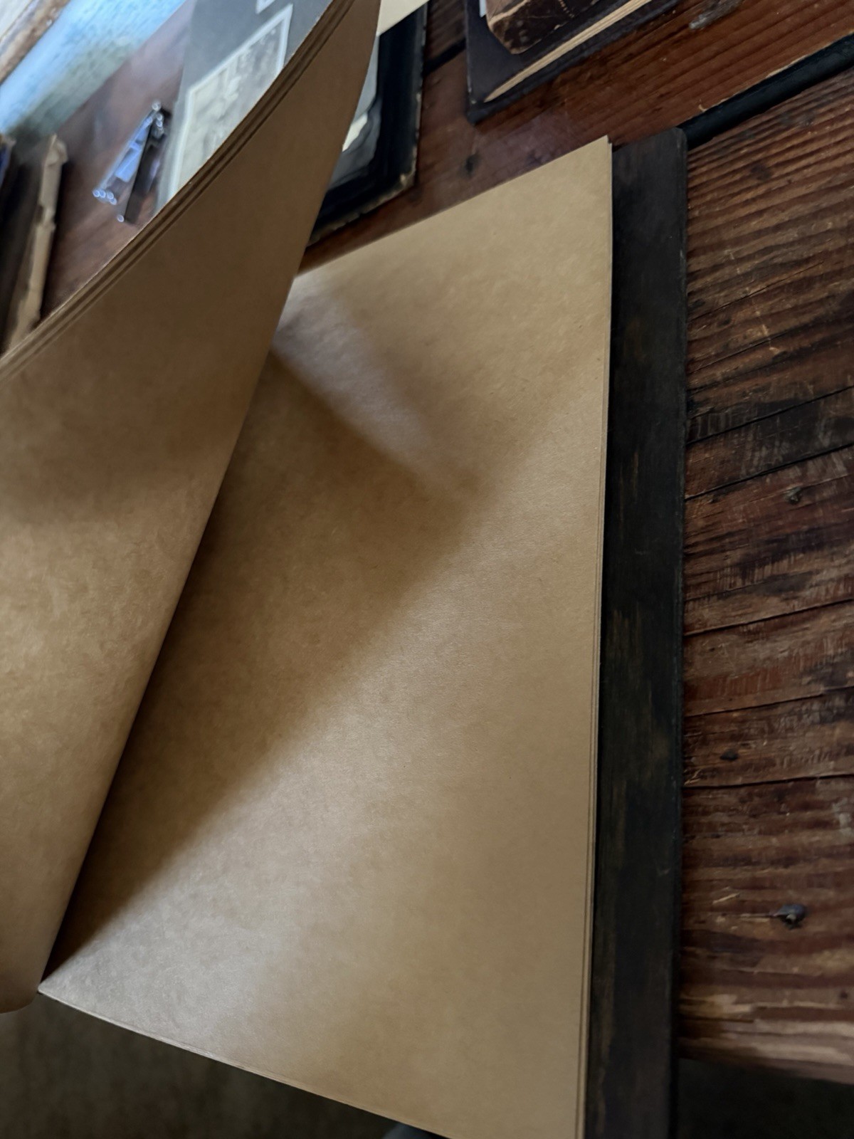 Vintage Carved Wood Scrapbook – Yellowstone National Park