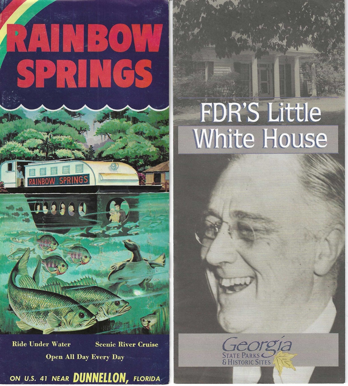 7 TRAVEL ITEMS BROCHURES: Hendersonville & Forest City, NC; Callaway Gardens, GA