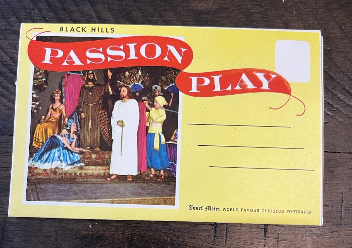 Vintage Black Hills SD Passion Play Booklet Meier Postcards Mt. Rushmore LOT