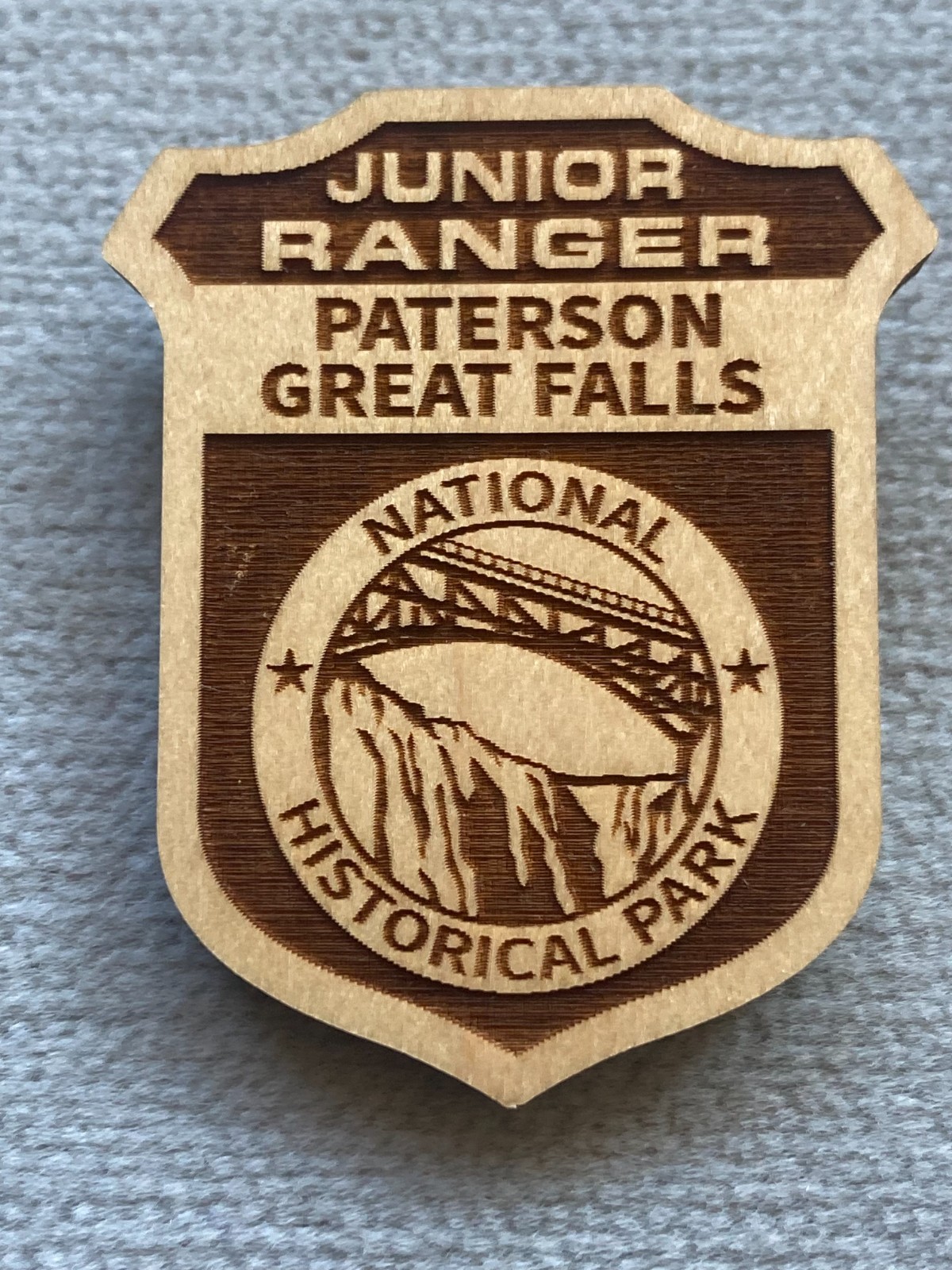 SPECIAL WOOD NATIONAL PARK Junior Ranger Badge PATERSON HISTORY SOPRANOS TV ART