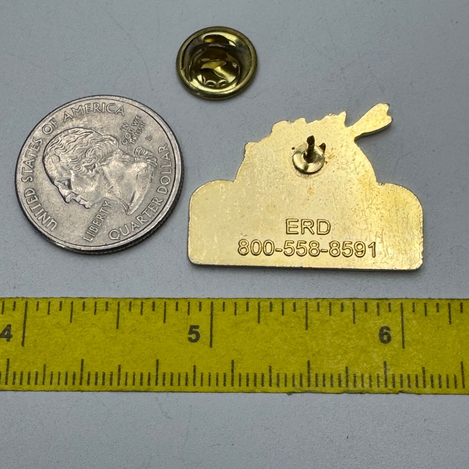 Vintage Olympic National Park Elk Scenic Lapel Pin Washington Travel