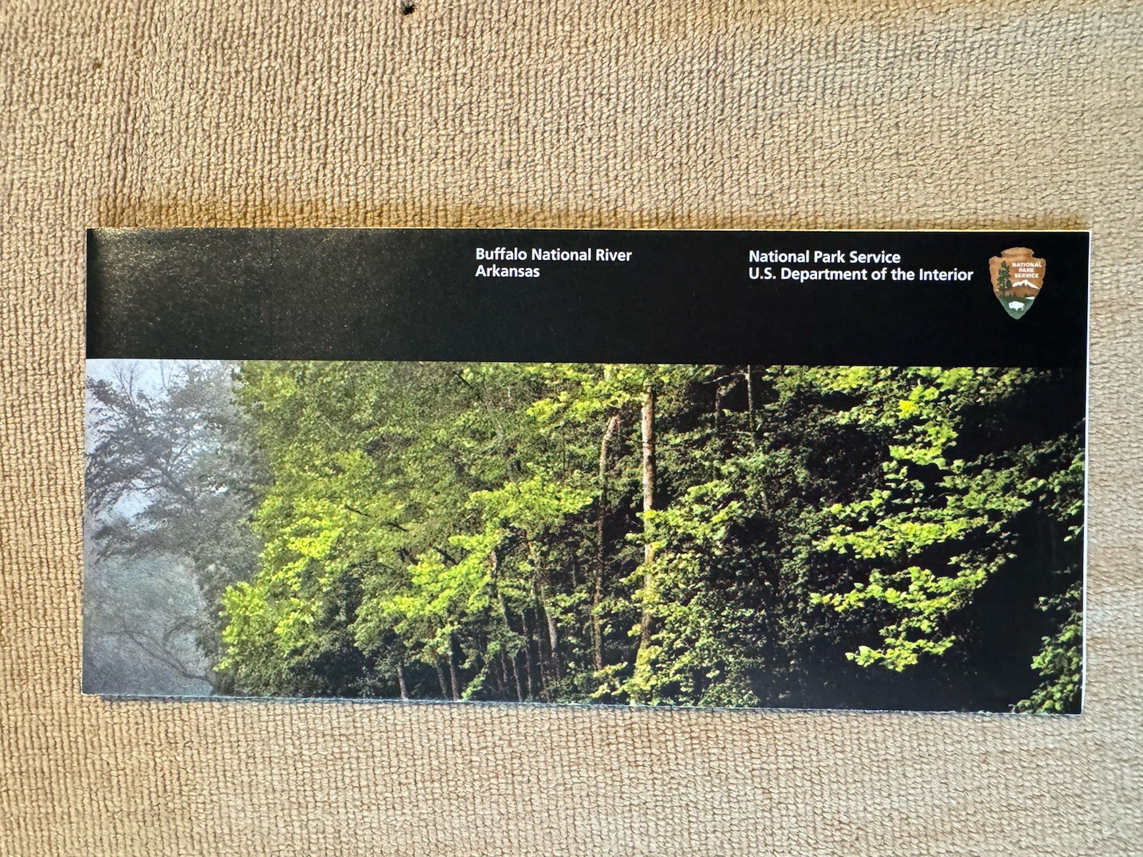 Buffalo National River NPS AR Unigrid Brochure/Pamphlet/Map GPO 2014