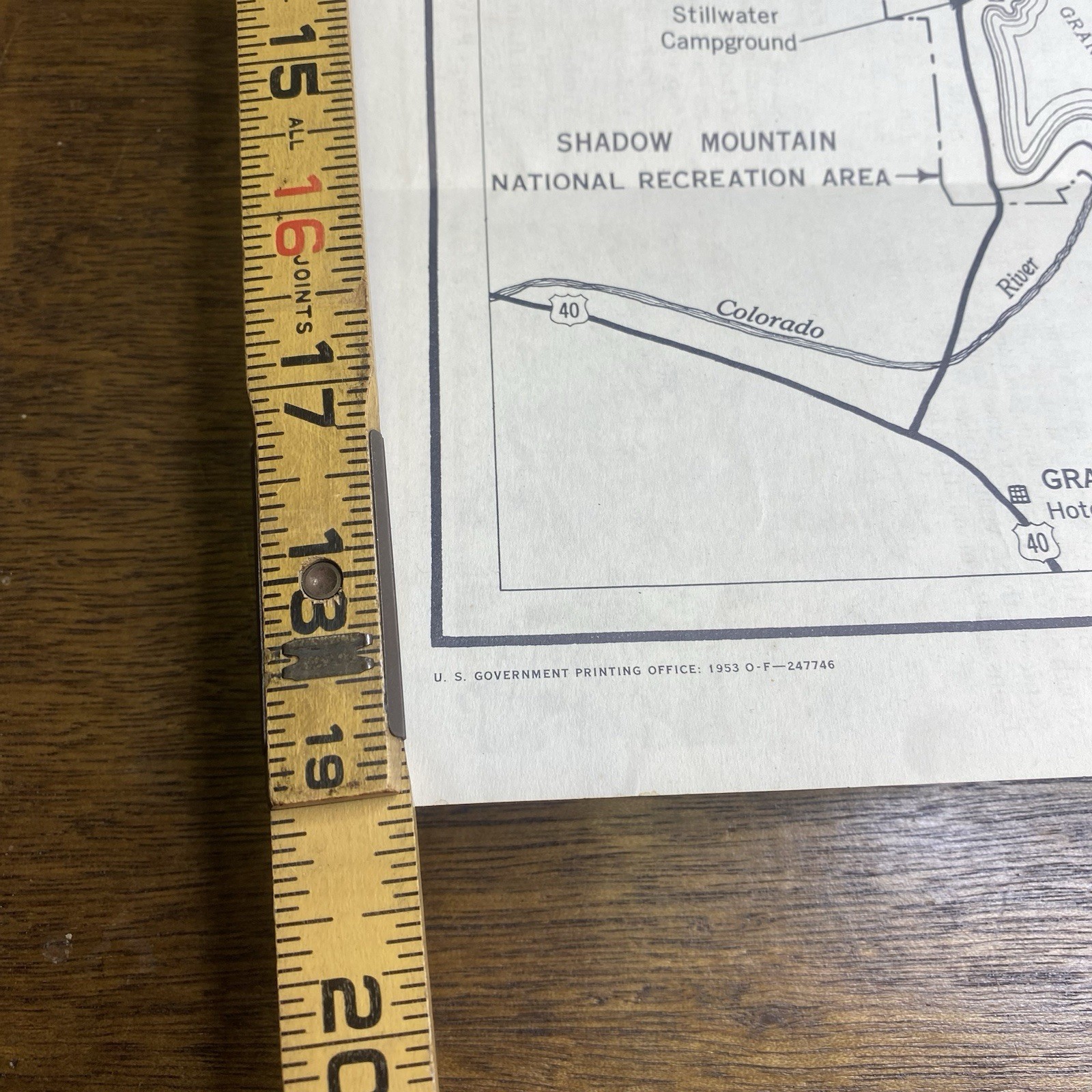 Rocky Mountain Pamphlet With Map 1954 Travel Guide National Park Colorado