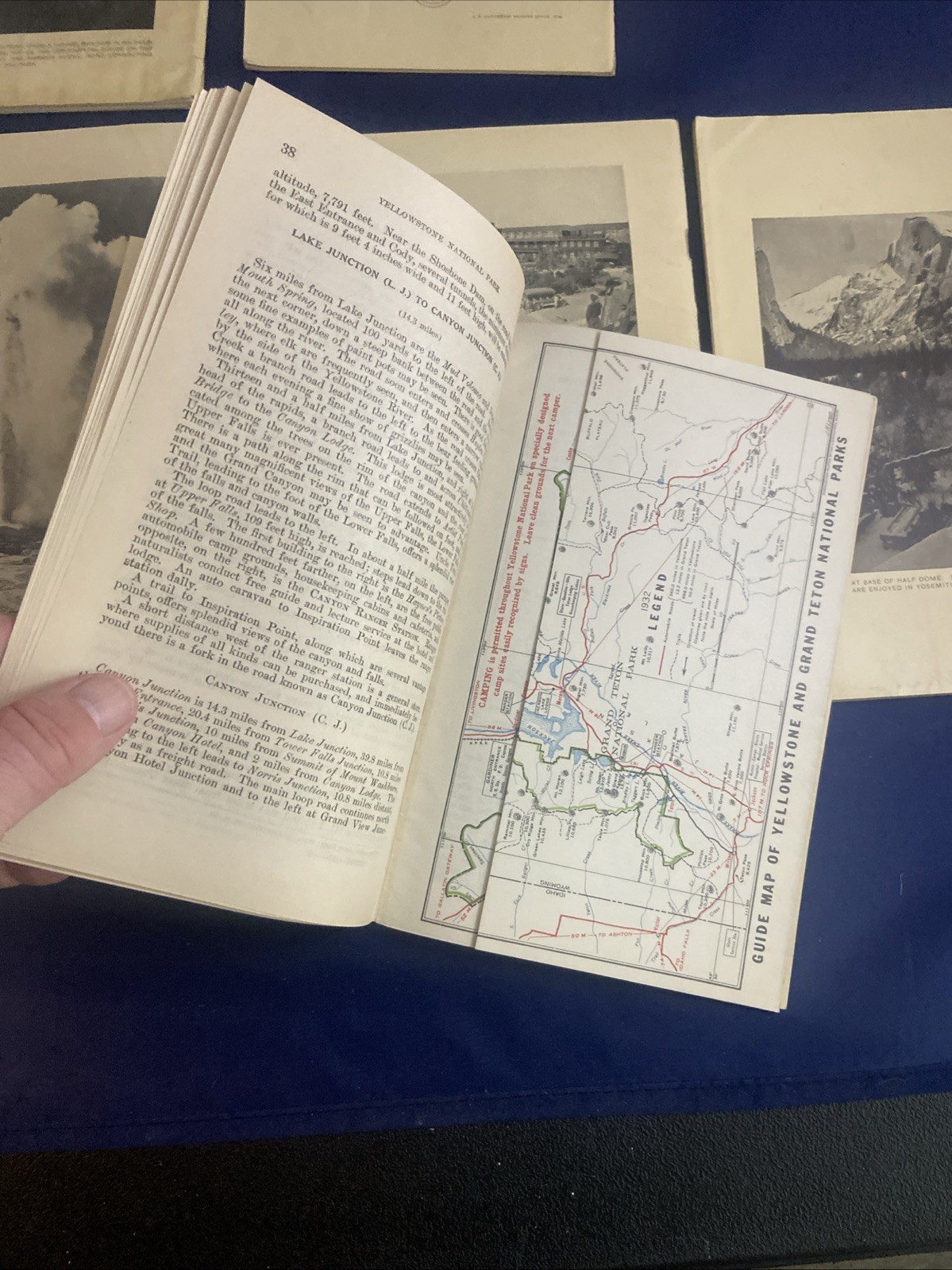 Lot of 6 NATIONAL PARK Guide Books from 1932 & 1933 – VG+ Yosemite Glacier +