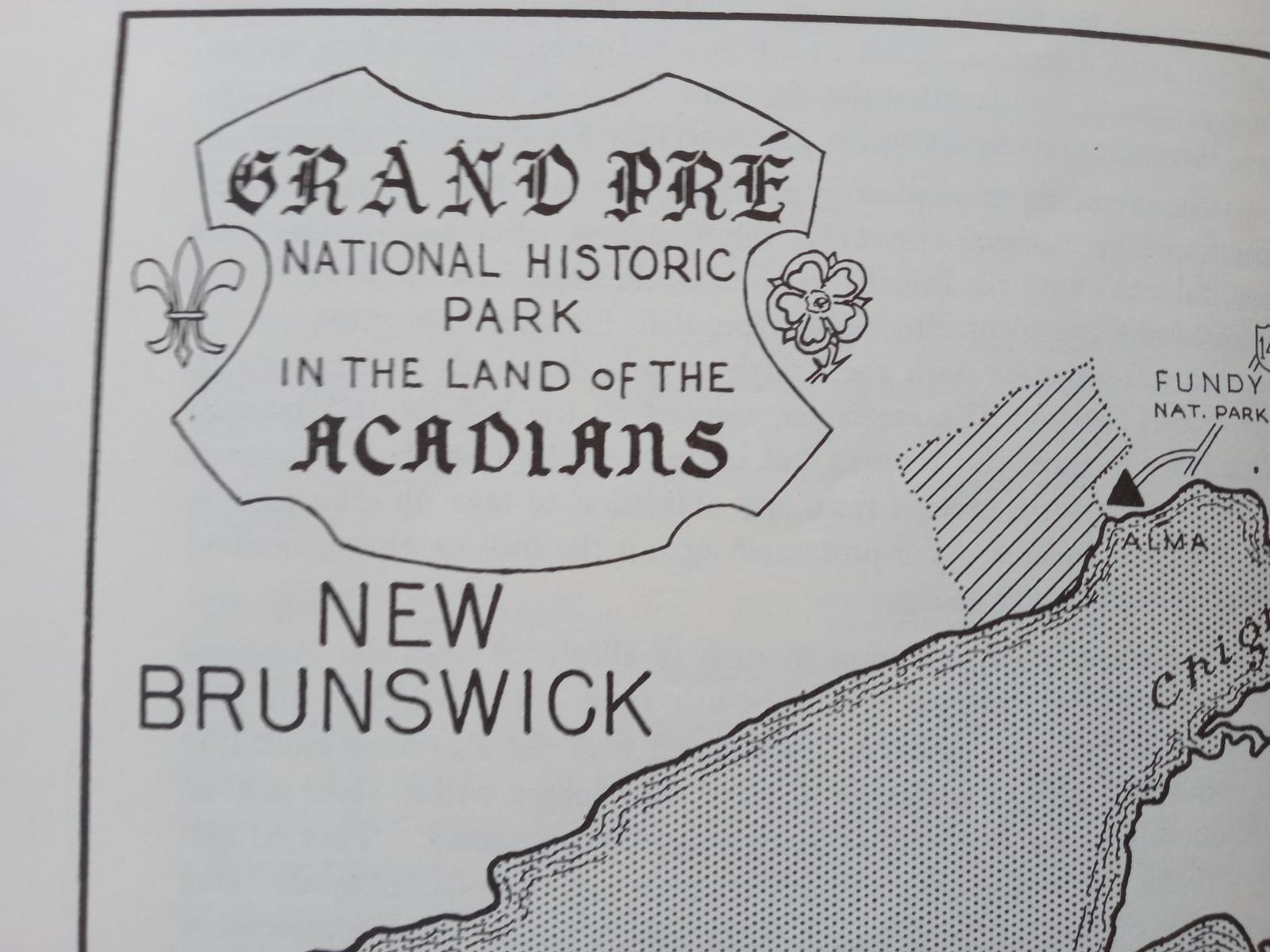 GRAND PRE National Historic Park Nova Scotia Canada Booklet w/ Map 1969