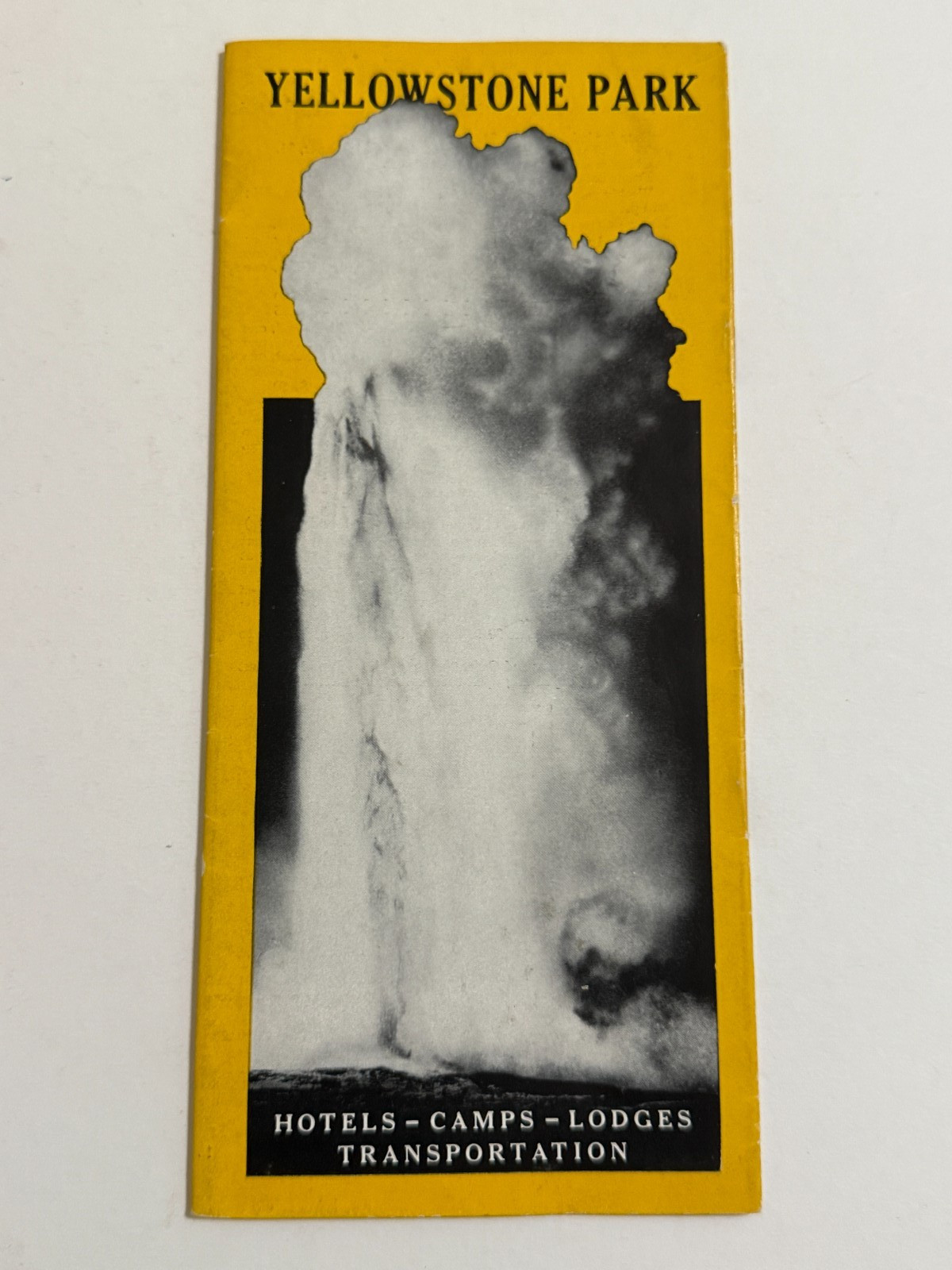 1930s Yellowstone National Park Advertising Tourist Travel Brochure
