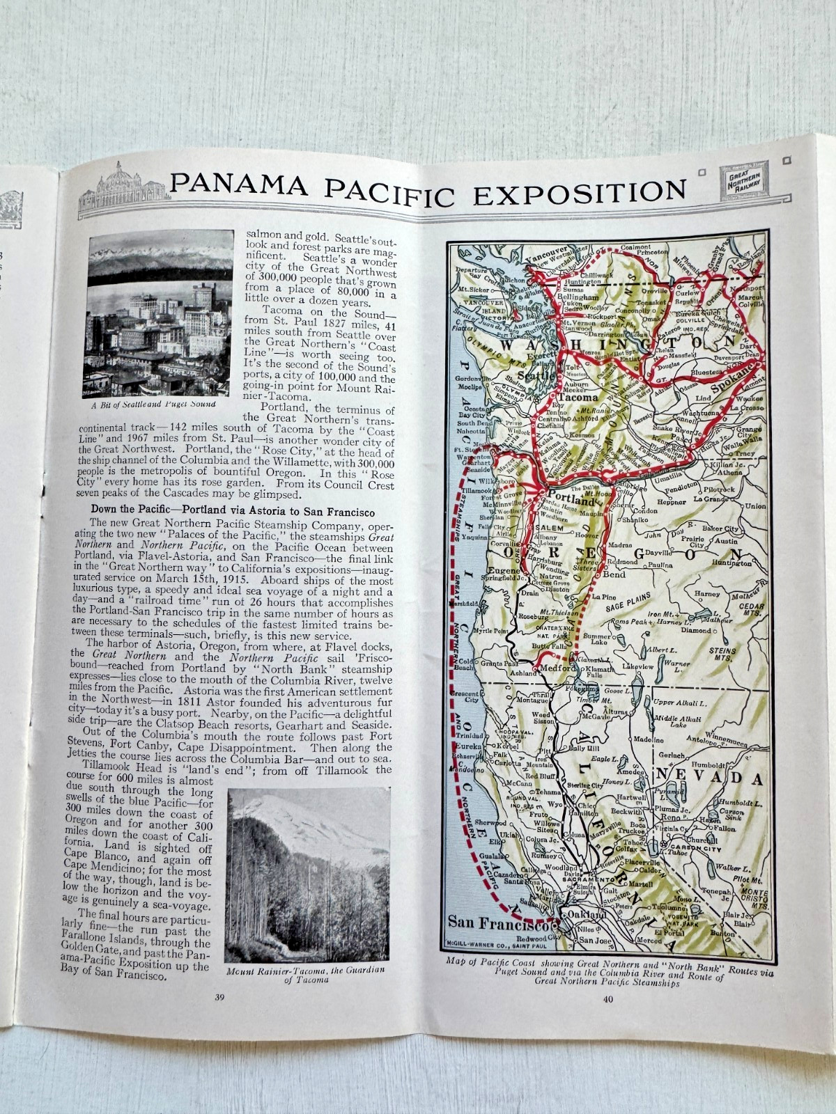 Amazing 1915 Travel Brochure Glacier National Park – Panama Pacific Expo Issue