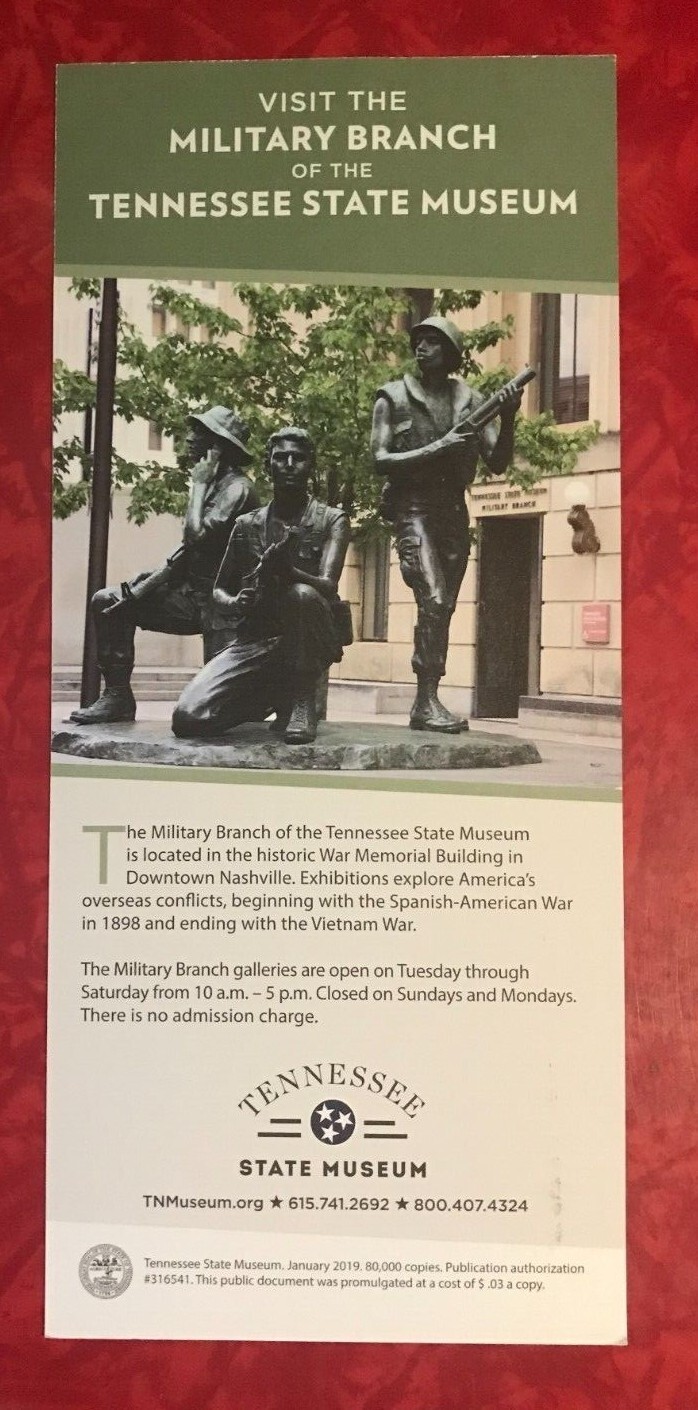TENNESSEE STATE CAPITOL – NASHVILLE PAMPHLET published in 2019
