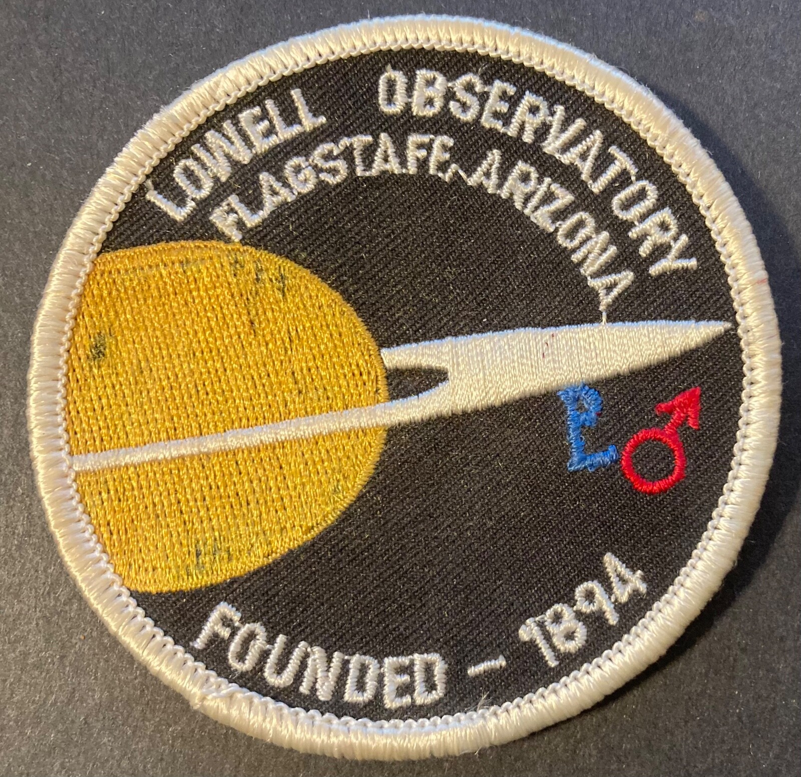 2 LOWELL OBSERVATORY FLAGSTAFF AZ FOUNDED 1894 Sew-On Patches PLUS Voyager 2 Pin