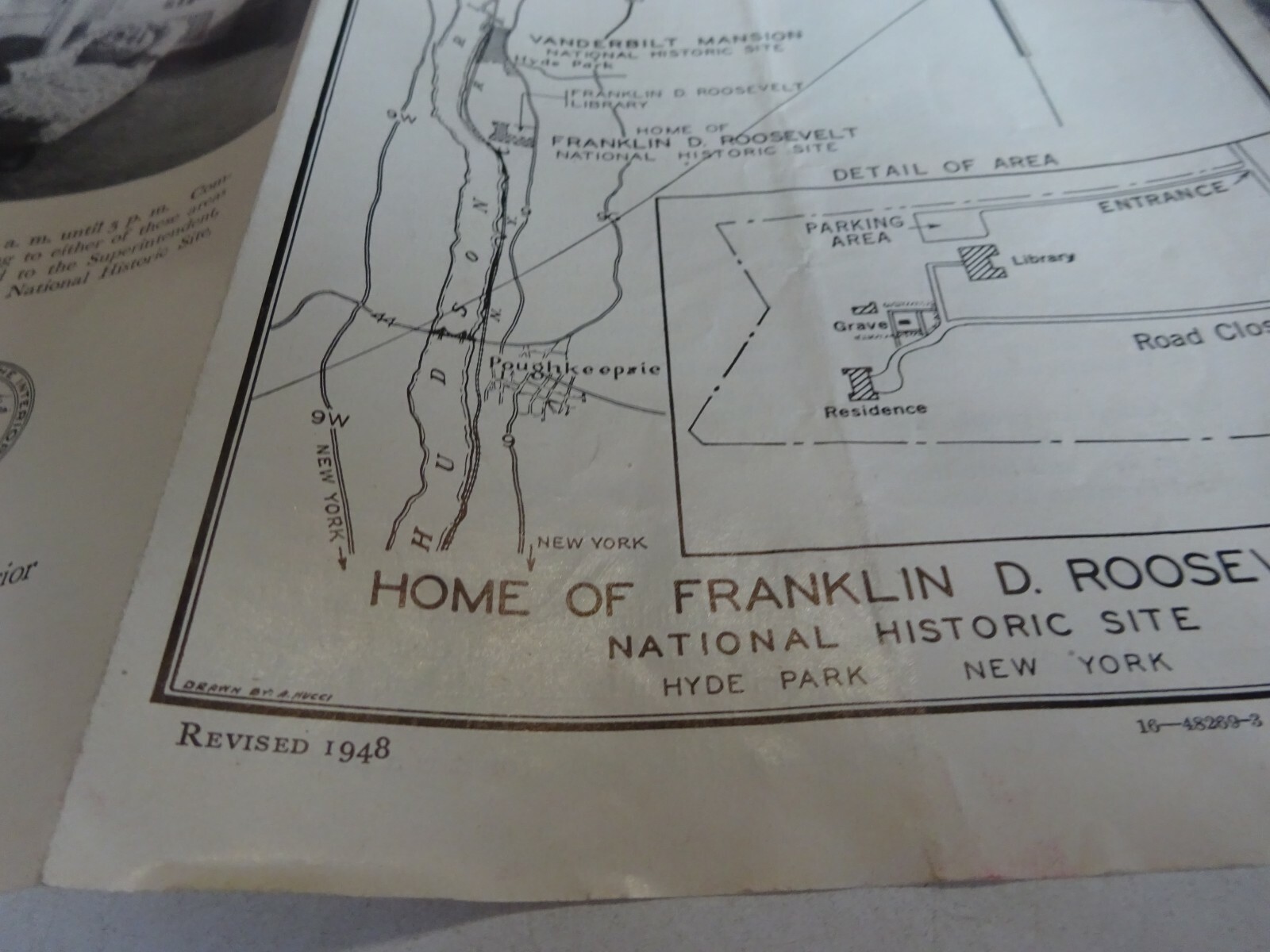1948 Home of Franklin D Roosevelt National Historic Site brochure