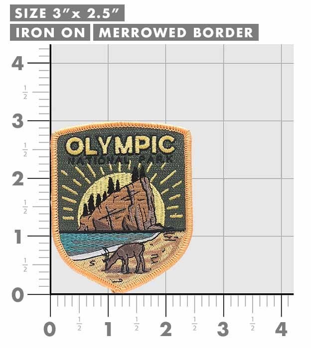 Olympic National Park Patch Iron-On Applique Souvenir Gift