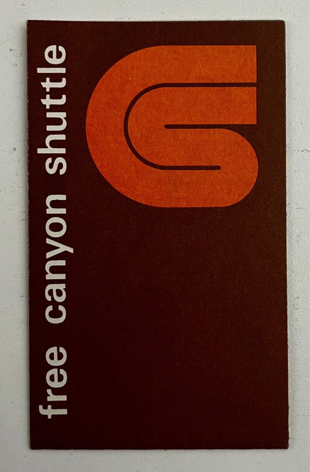 1970s Grand Canyon National Park Free Shuttle VTG Travel Brochure Route Guide