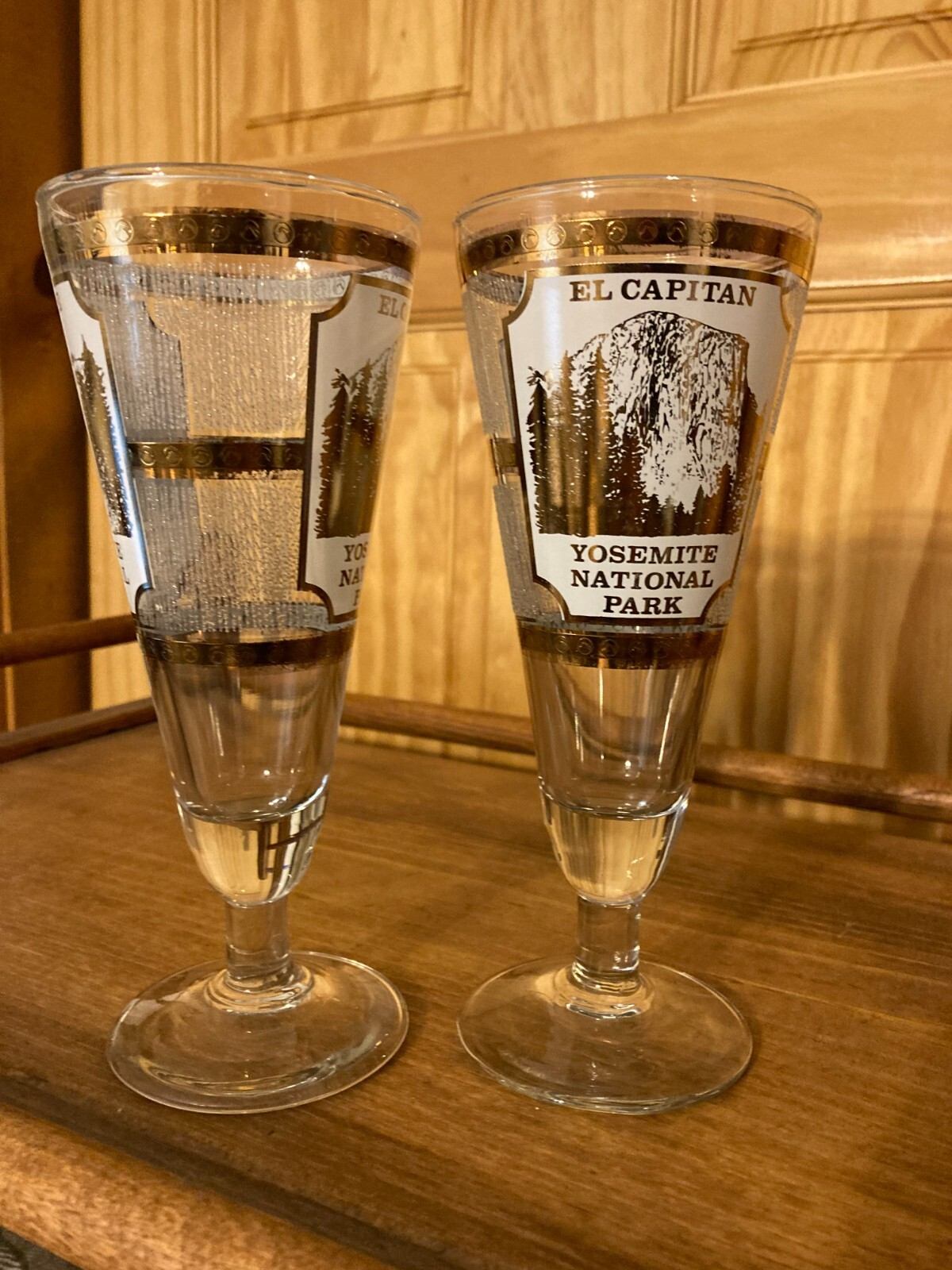 Yosemite National Park Service NPS Half Dome El Capitan California vintage glass