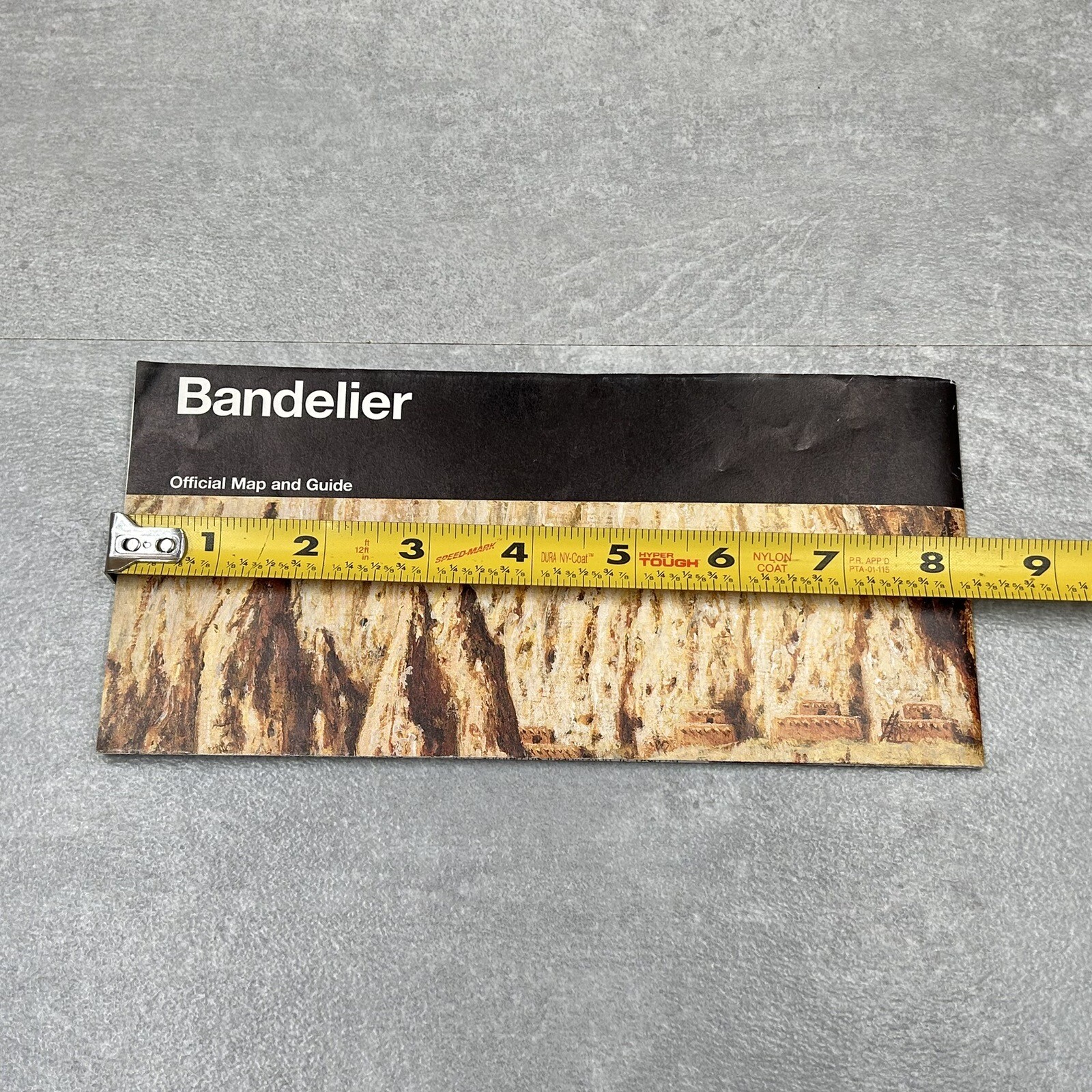 Vintage 1997 Bandelier National Park Service Official Map and Guide New Mexico