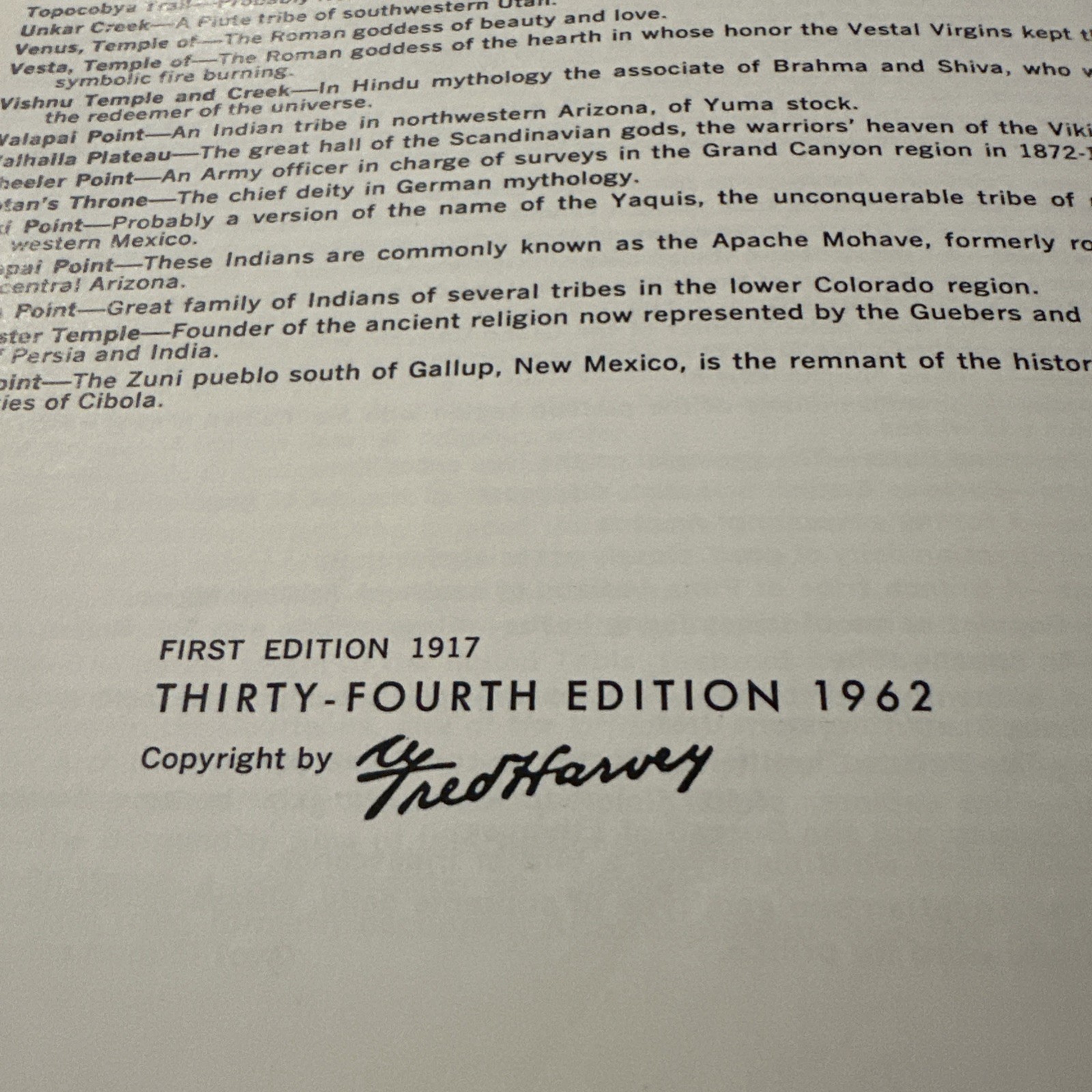 Vintage Booklet Story Of The Grand Canyon – How It Was Made 34th Edition 1962