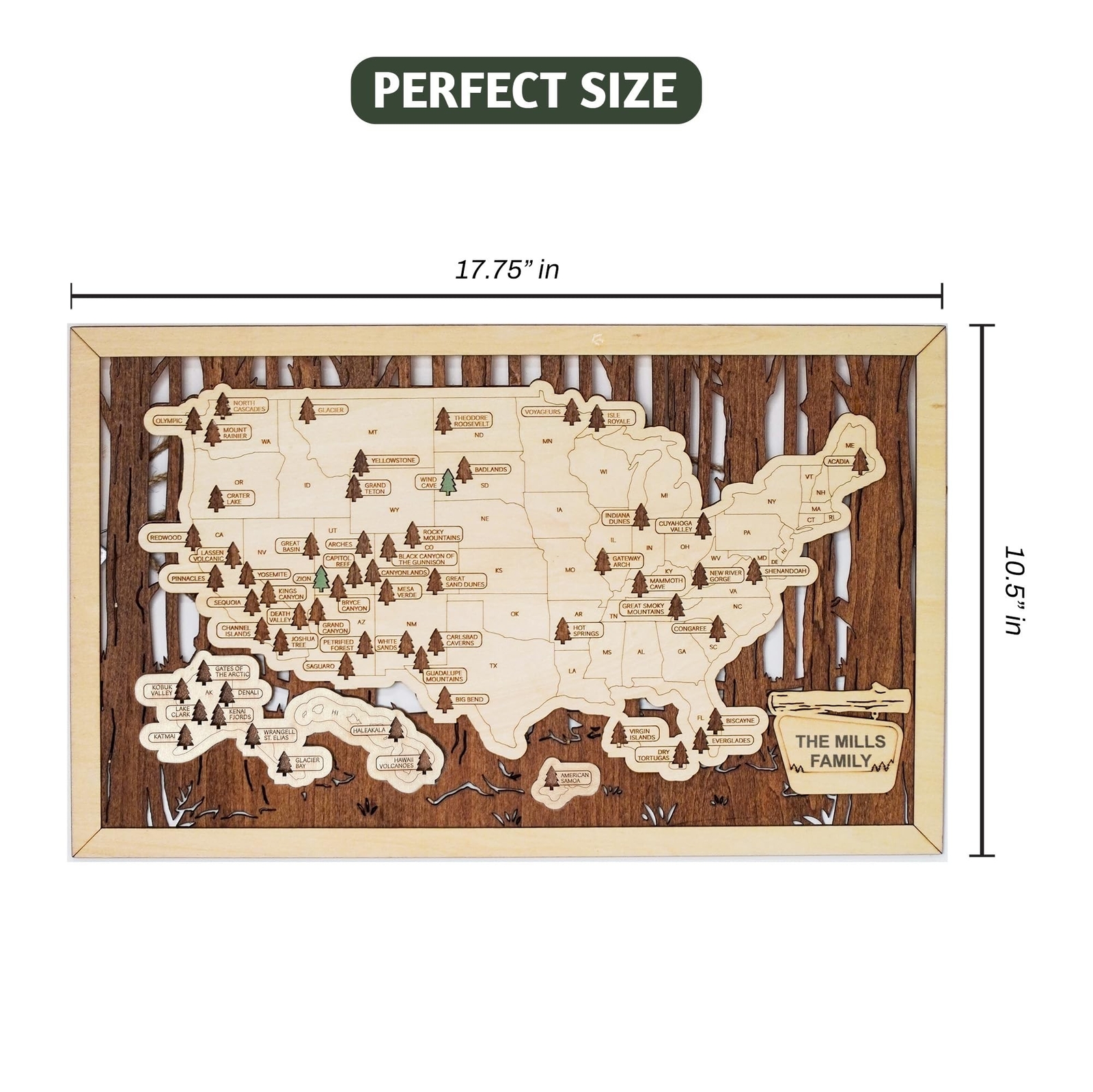 US National Parks Map, National Park Travel Map, National Park Tracker Checkl…