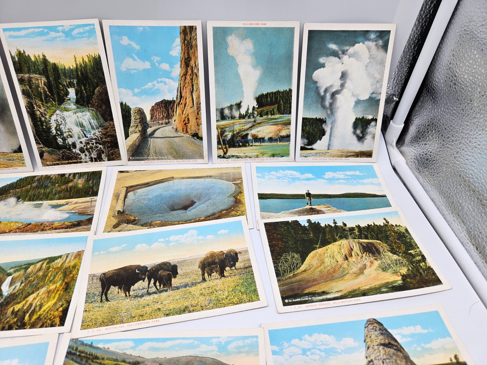 30 RARE YELLOWSTONE PARK UNPOSTED POSTCARDS, BLOOM BROS.