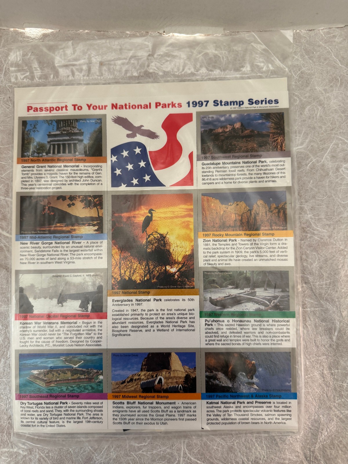 Passport To Your National Parks 1997 Stamp Series NEW SEALED