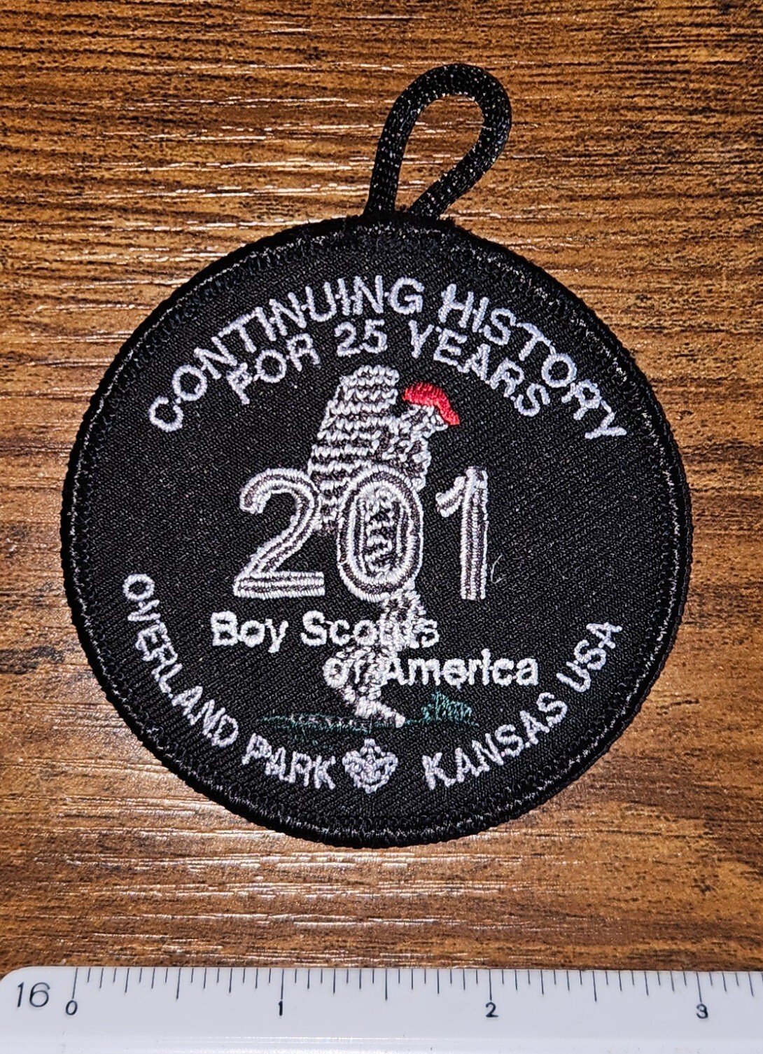 Overland Park Kansas Troop 201 Continuing History Boy Scout BSA Patch