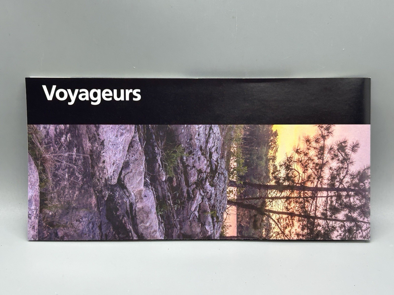 Voyageurs National Park Service NPS UniGrid Brochure/Foldout Map Minnesota Lakes