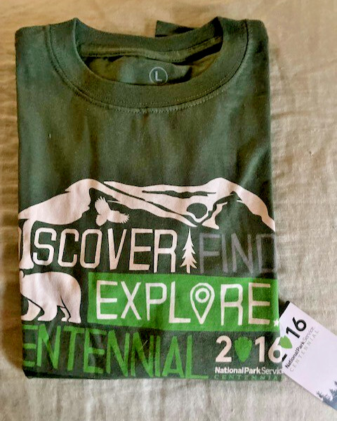 Collectible 2016 National Park Service Centennial Youth Large GREEN NEW w/tag!