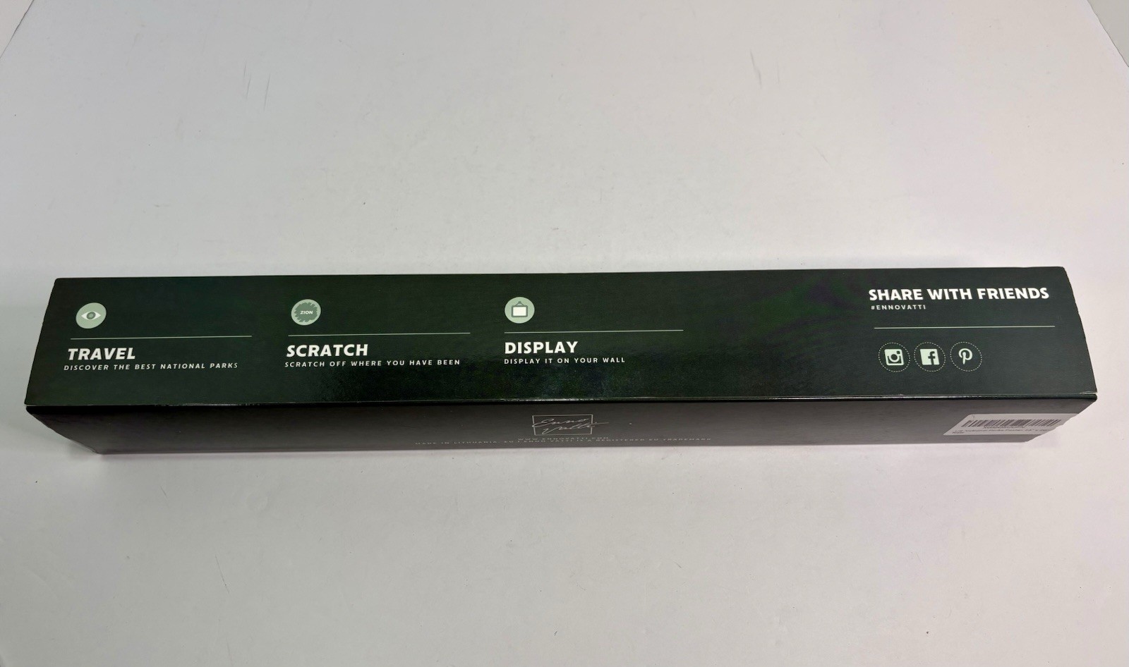 Enno Vatti US National Parks Scratch Off Poster – Map of 63 National Parks NEW
