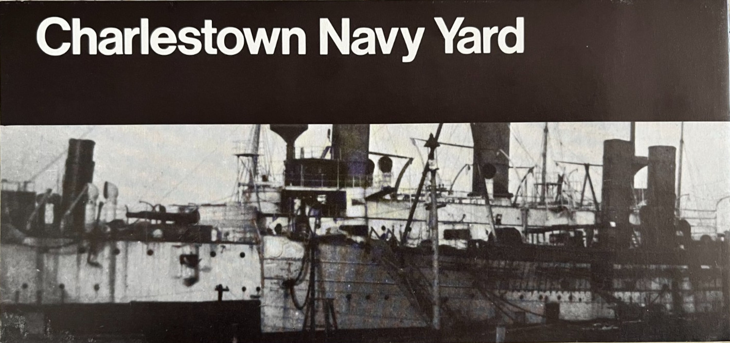 Vintage 1997 CHARLESTOWN NAVY YARD NATIONAL PARK SERVICE UNIGRID BROCHURE/MAP