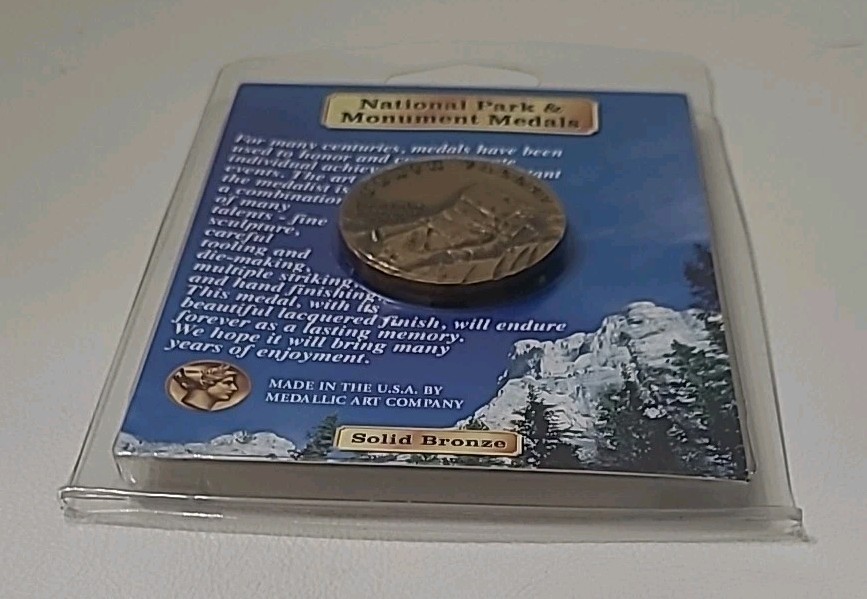 Death Valley National Park And Monument Medals Solid Bronze Coin Token Vtg. 2004