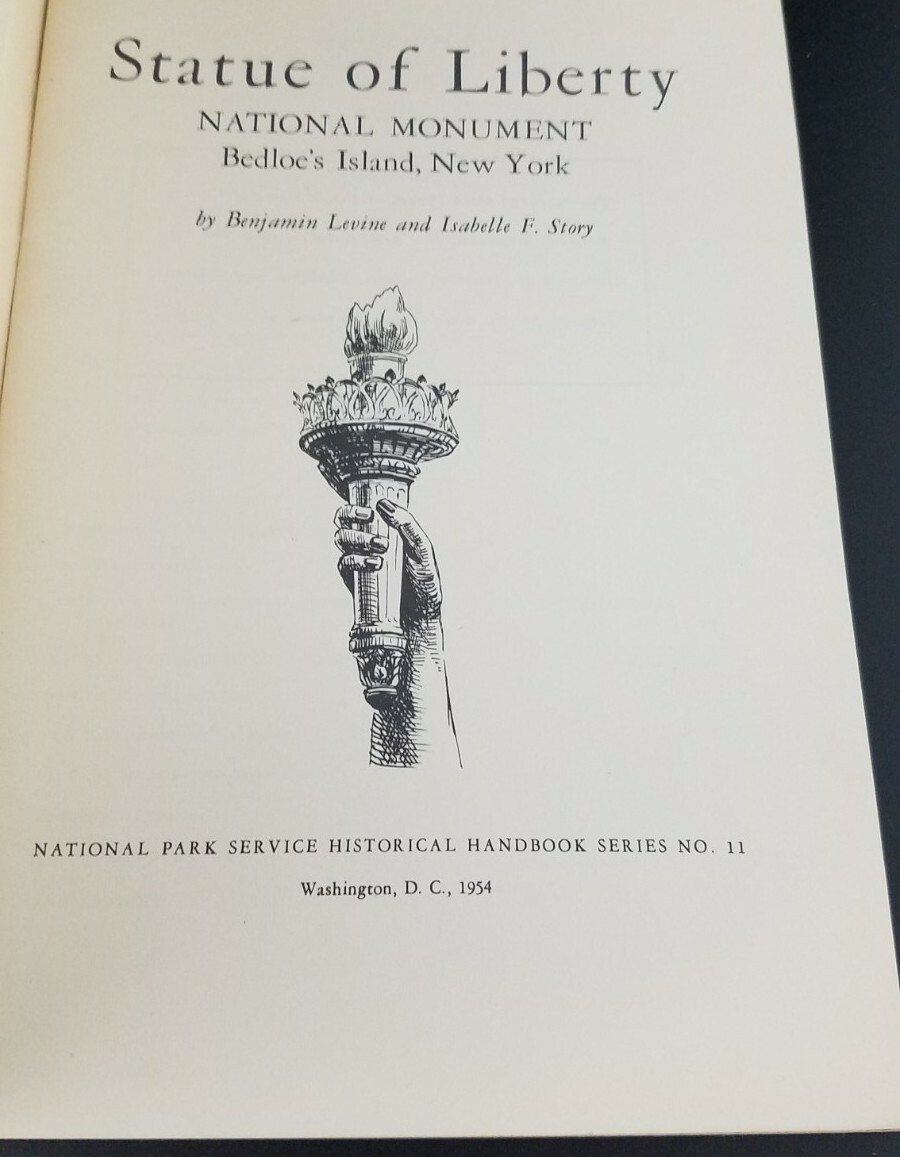 Vintage Statue Of Liberty 1954 Parks Service Historical