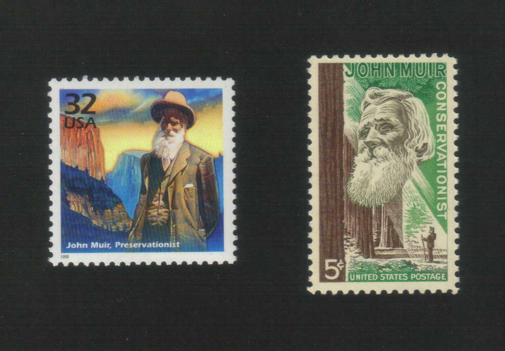 John Muir – Yosemite National Park Mint condition United States postage stamps