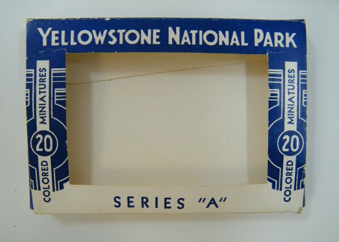 YELLOWSTONE NATIONAL PARK 20 MINIATURE POSTCARDS 3 1/2″ X 2 1/2″ BY HAYNES