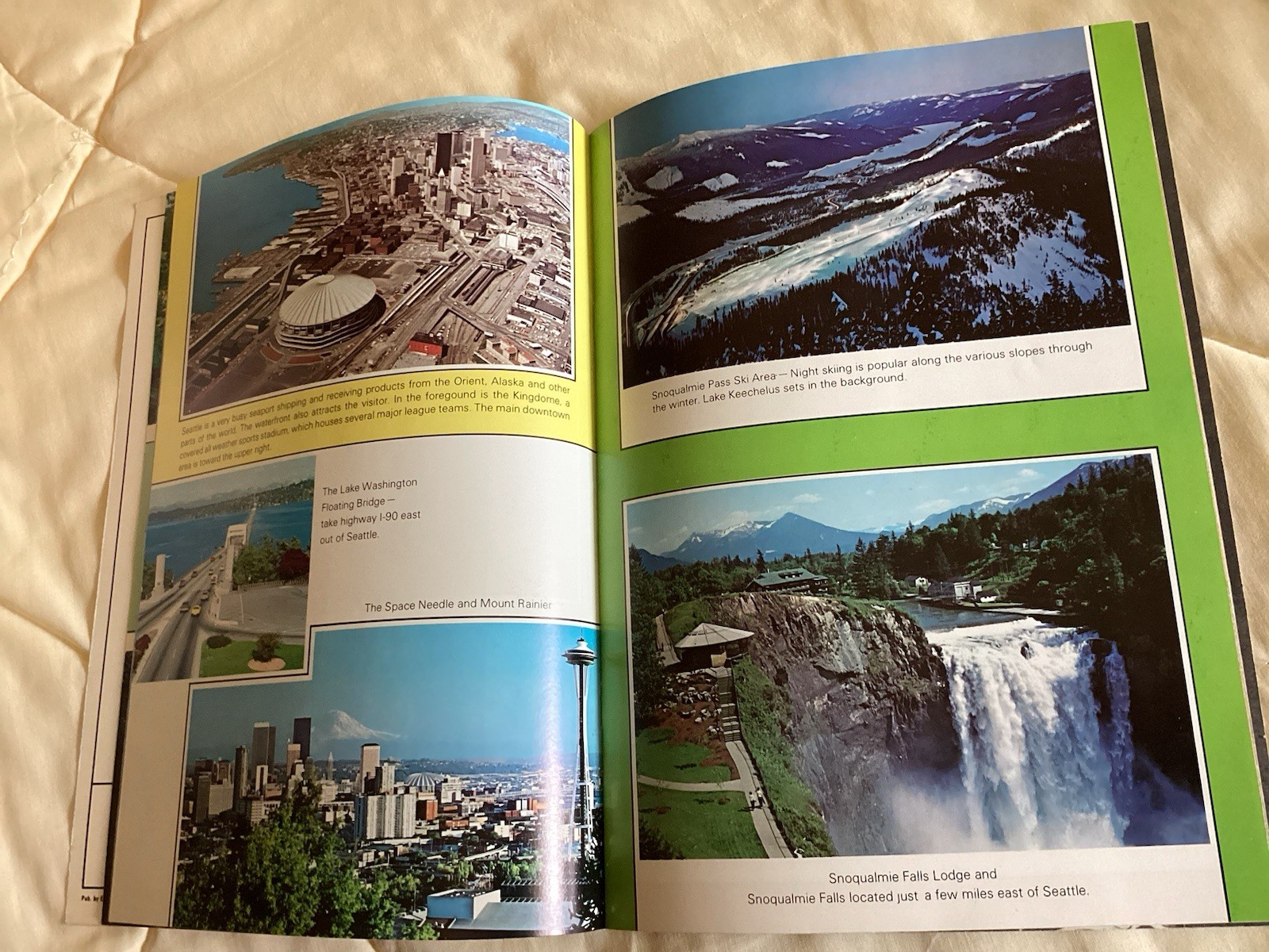 Mount Ranier National Park Map 1978 & Pictorial Booklet of Scenic Washington MCM