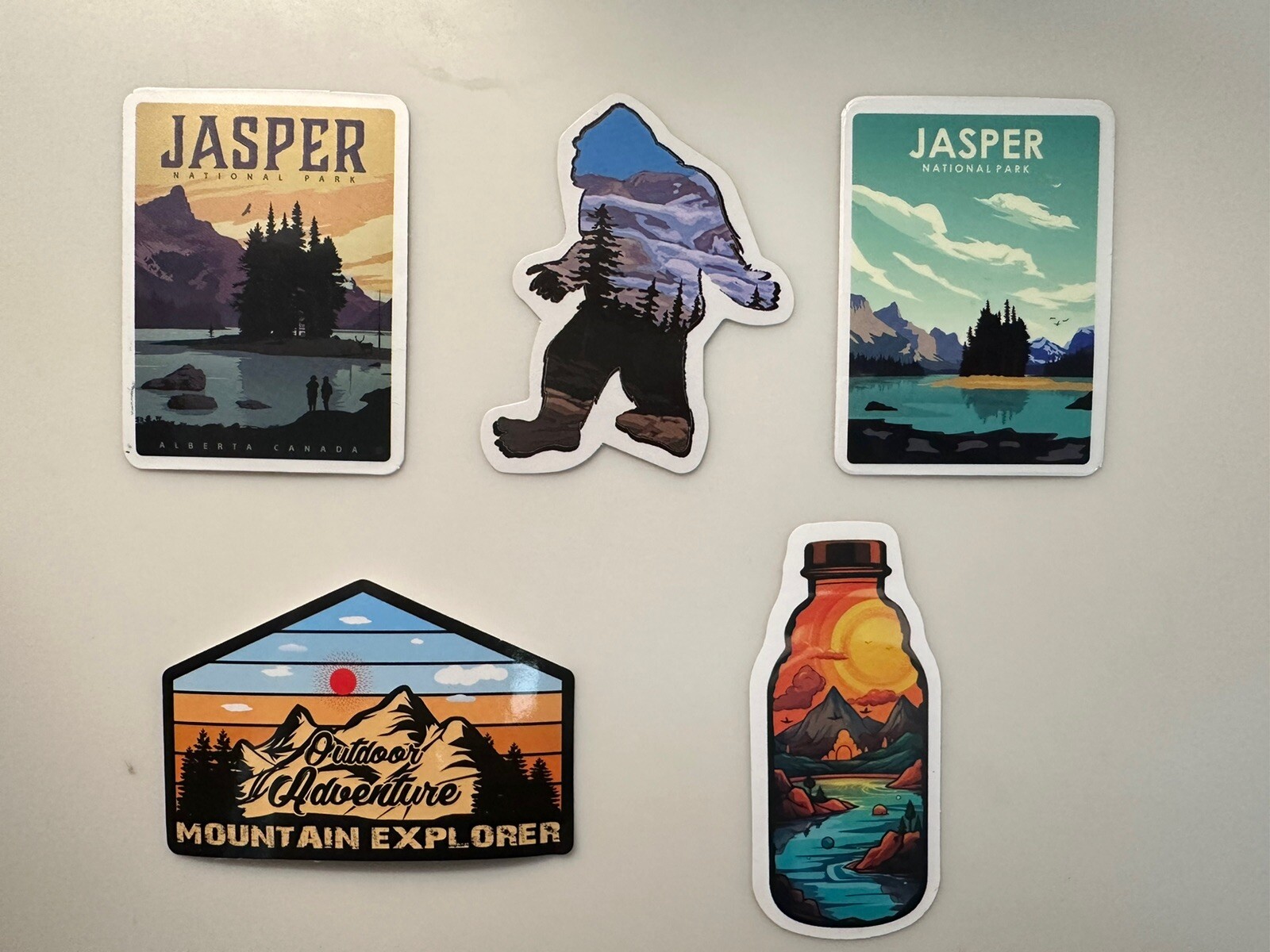 Jasper National Park/Canada Park Stickers Set Of 5