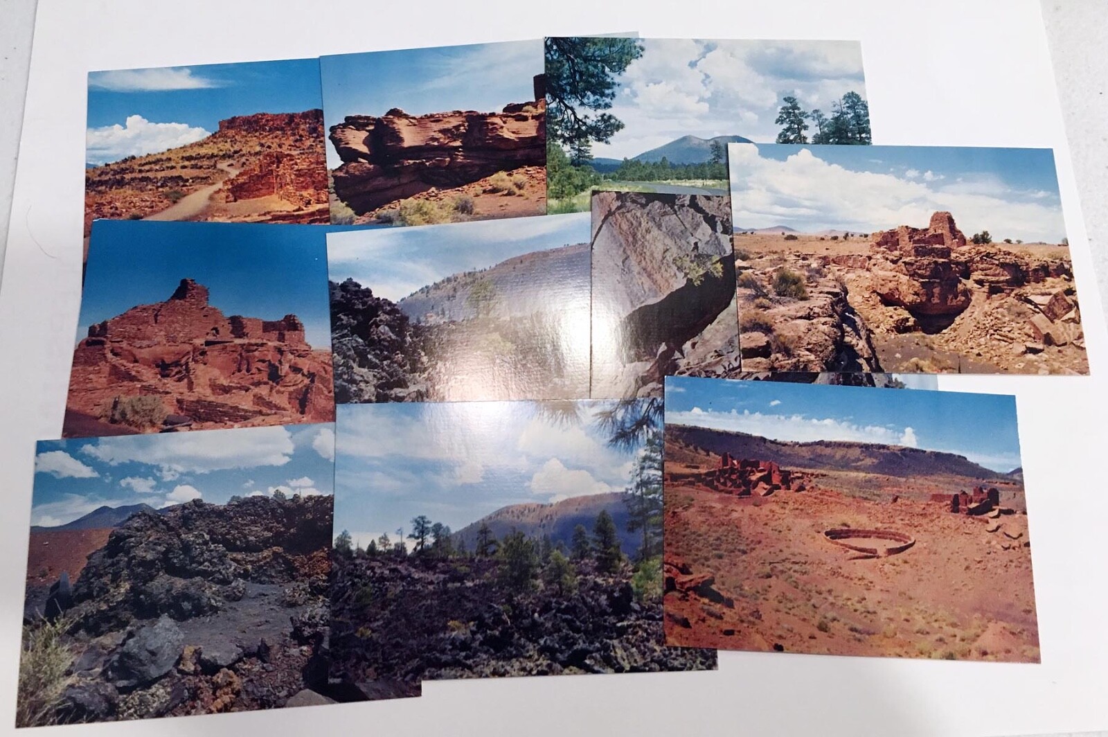 1960s Wupatki & Sunset Crater National Park Souvenir Color Photos Pack