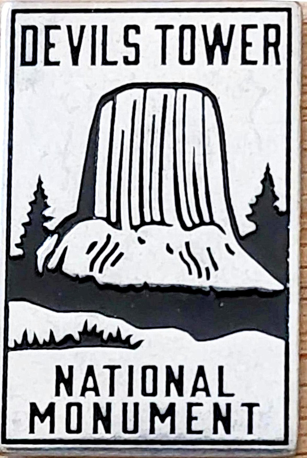 NEW RELEASE – DEVILS TOWER NATIONAL MONUMENT – PARK RECTANGLE TOKEN – WYOMING