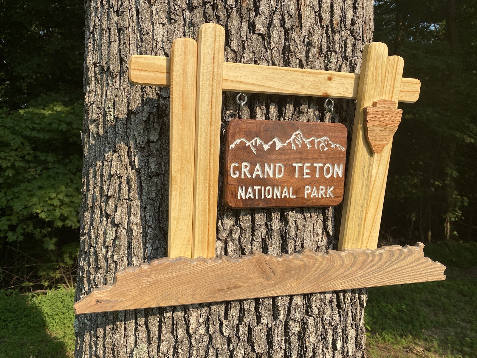 Grand Teton Nation Park Wall Décor Wyoming WY Jackson Hole Deluxe Entrance Sign