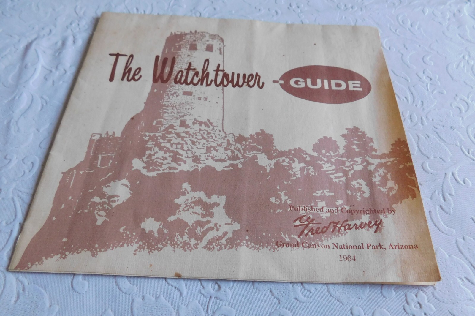 1964 VINTAGE FRED HARVEY WATCHTOWER GUIDES (2) GRAND CANYON NATIONAL PARK AZ.