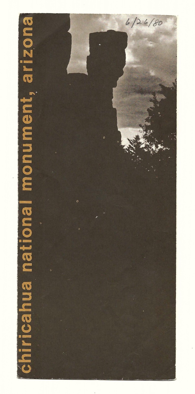1977 Chiricahua National Monument Pamphlet