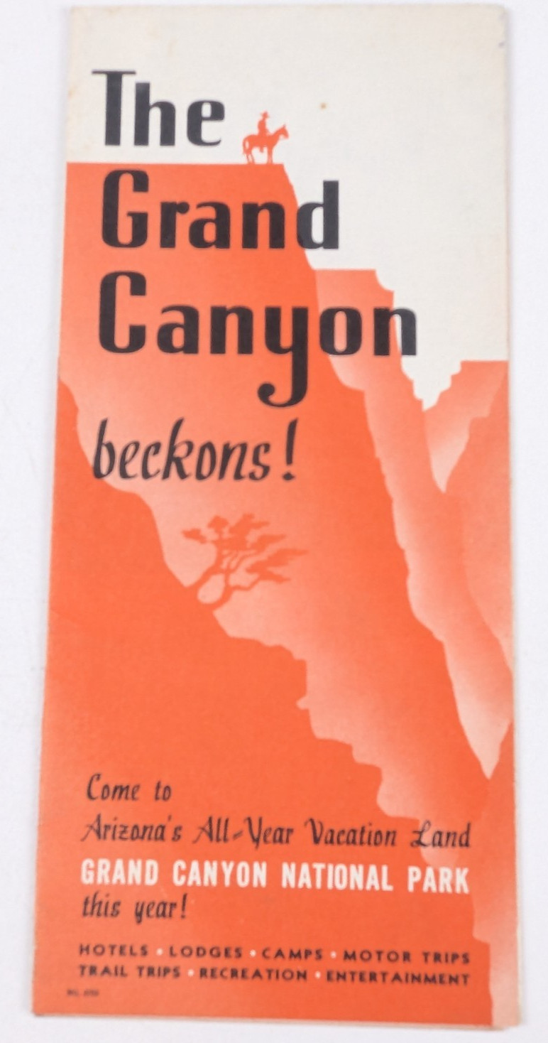 C1940-50s – The Grand Canyon Beckon! Pamphlet Colorful – B14