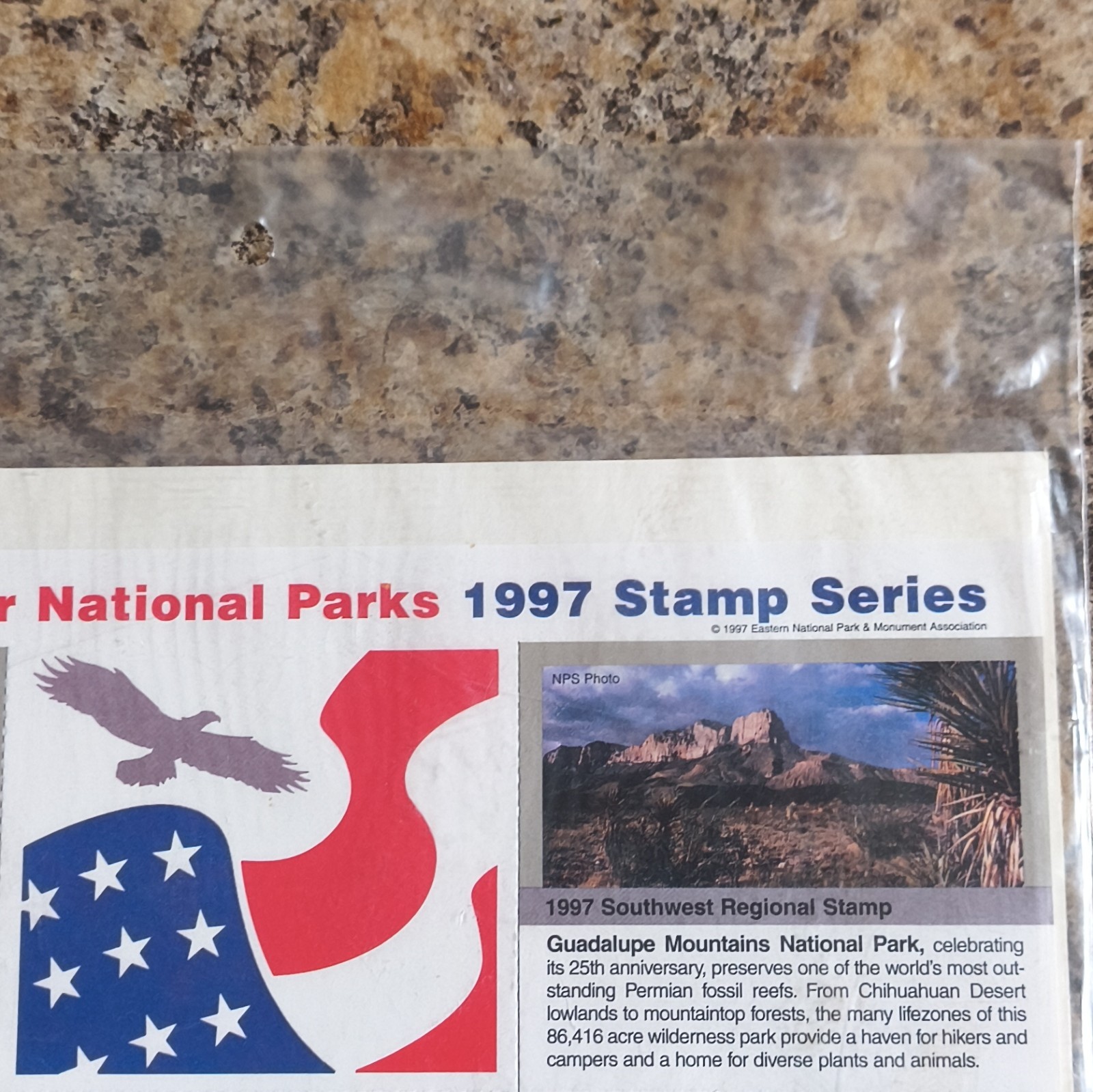 Passport To Your National Parks 1997 Stamp Series Souvenir/Collector Sheet