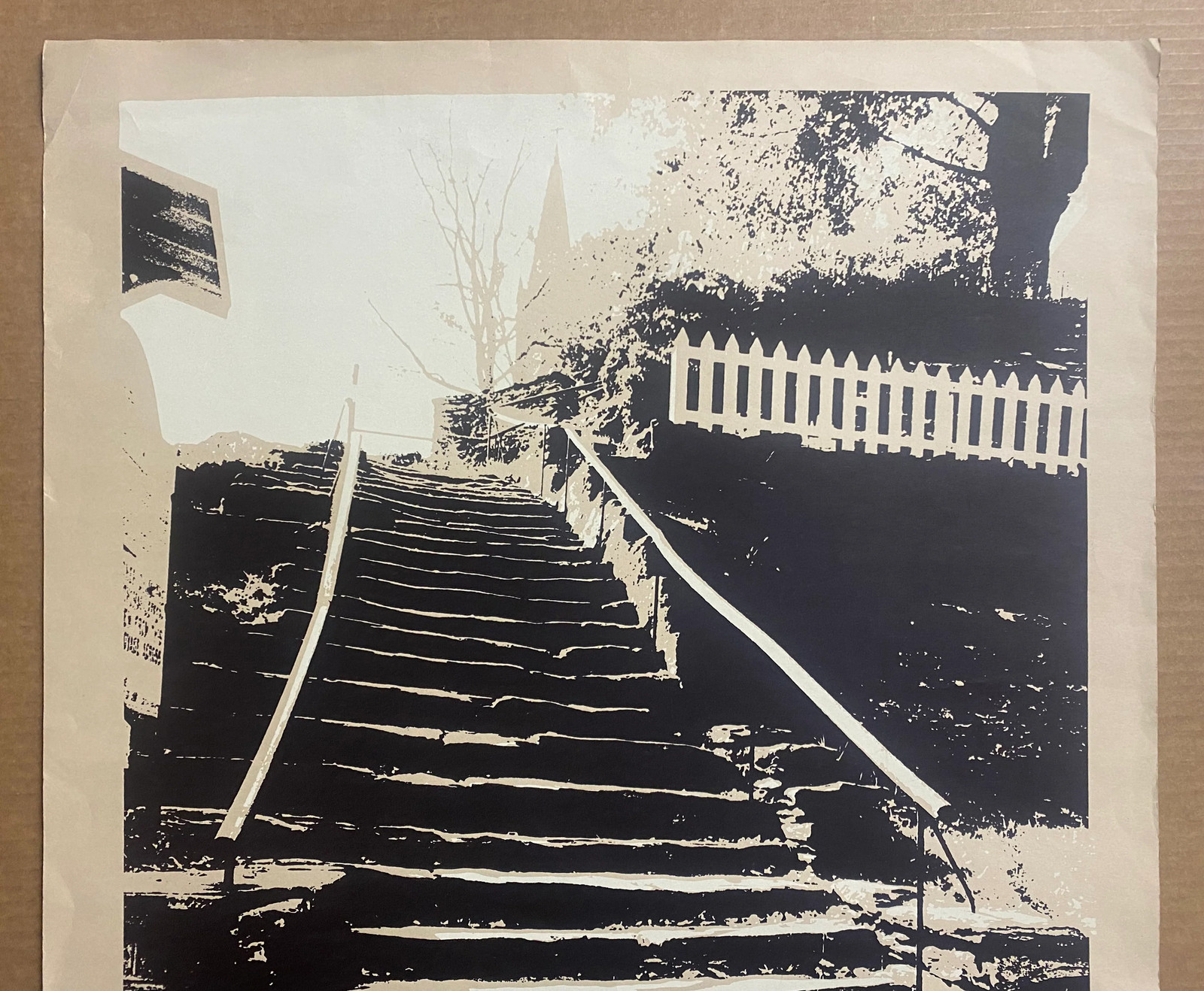 1972 Harpers Ferry Historical Association Stone Steps Poster National Park