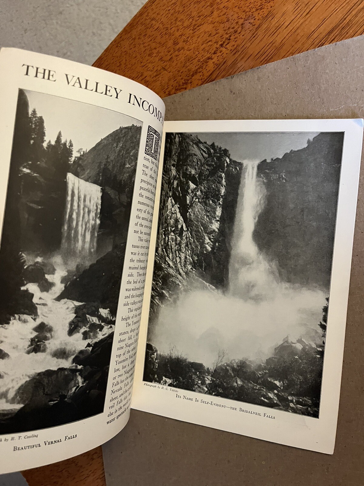 Vintage Yosemite National Park Photo Guide Paperback book