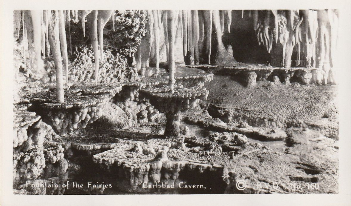 Carlsbad Caverns Kodak Souvenir Photo Set, 14 Mini Photos 4-1/2×2-3/4″, 1920’s