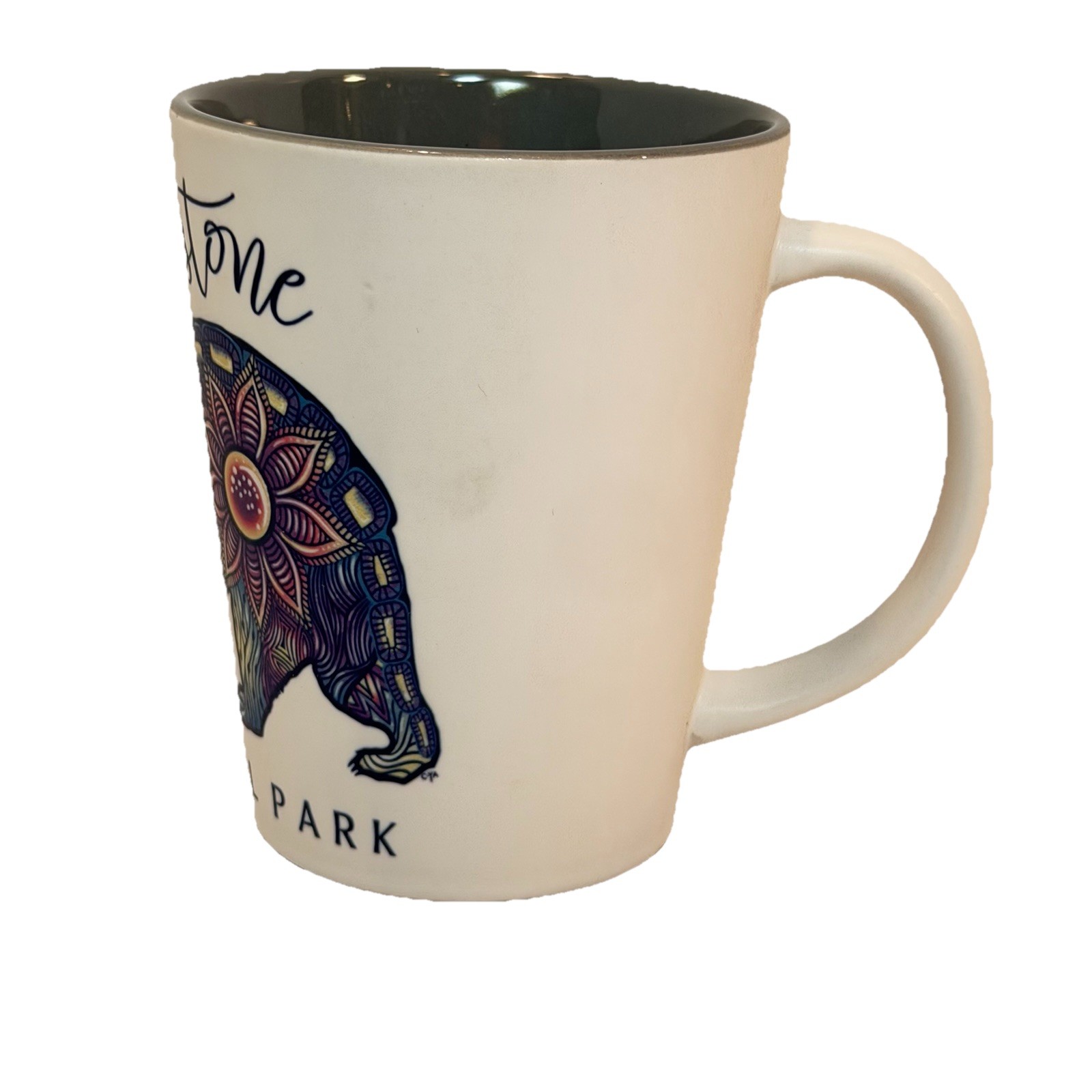 Yellowstone National Park Bubbling Bear Latte Mug 12 Oz Souvenir Memory Travel