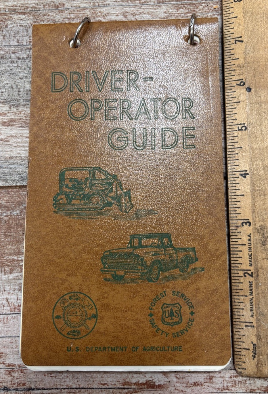 1960s United States Forest Service Driver Operator Guidebook Great Graphics!