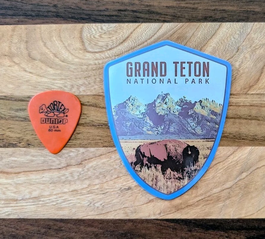 A Set Of Six (6) 3″ GRAND TETON National Park Sticker Decal
