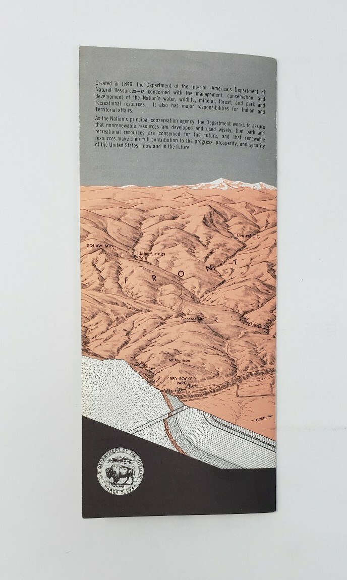 1967 Vintage Brochure – Denver’s Geologic Setting – USGS – USDOI