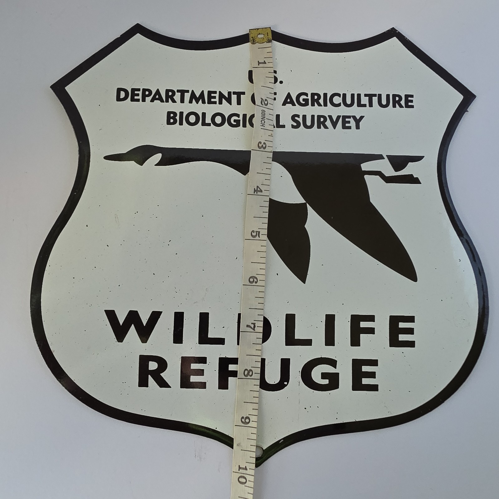 U.S. Department of Agriculture WILDLIFE REFUGE Metal Advertising Sign